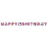 Bannière articulée - Happy Birthday - Hello Kitty - 6.25'